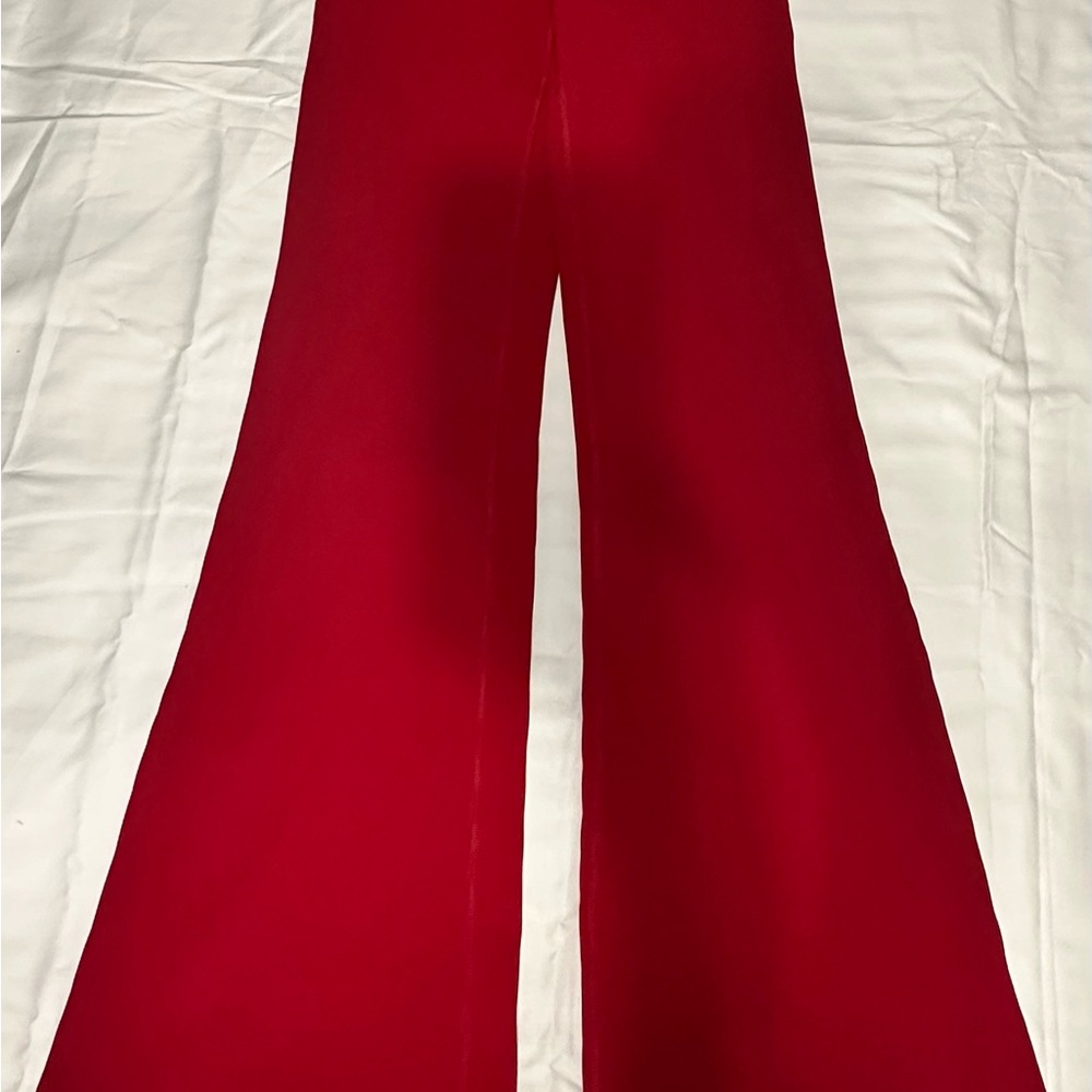 Athleta Red Flared Pants
